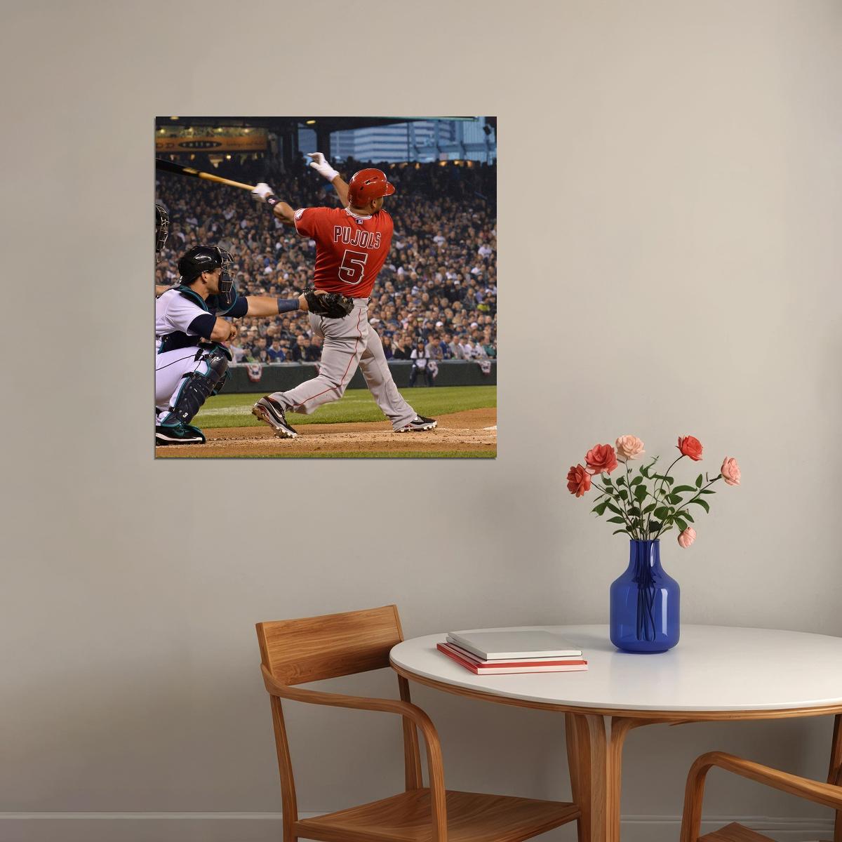 Albert Pujols Baseball Poster Mlb Player Wall Art Sports Print - xonomax