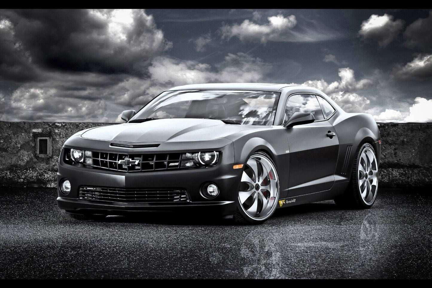Chevrolet Camaro Poster Classic Muscle Car Wall Art Luxury Car Print - xonomax