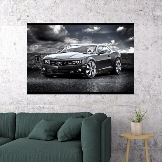 Chevrolet Camaro Poster Classic Muscle Car Wall Art Luxury Car Print - xonomax