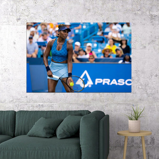 Venus Williams Tennis Legend Poster Iconic Athlete Sports Wall Art Inspirational Print - xonomax