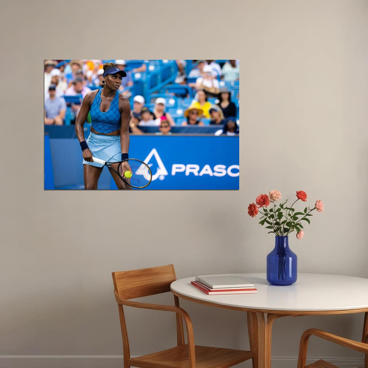 Venus Williams Tennis Legend Poster Iconic Athlete Sports Wall Art Inspirational Print - xonomax