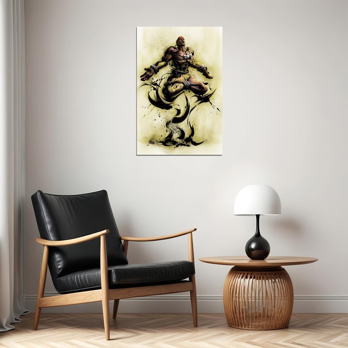 Street Fighter Dhalsim Fighting Video Game Poster Gamer Wall Art - xonomax