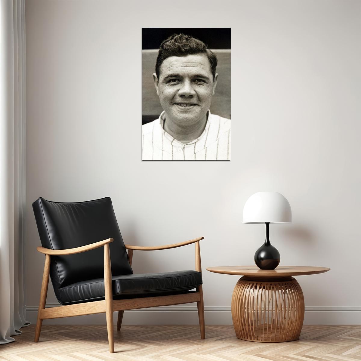 Babe Ruth Baseball Legend Poster Mlb Icon Wall Art Sports Print - xonomax