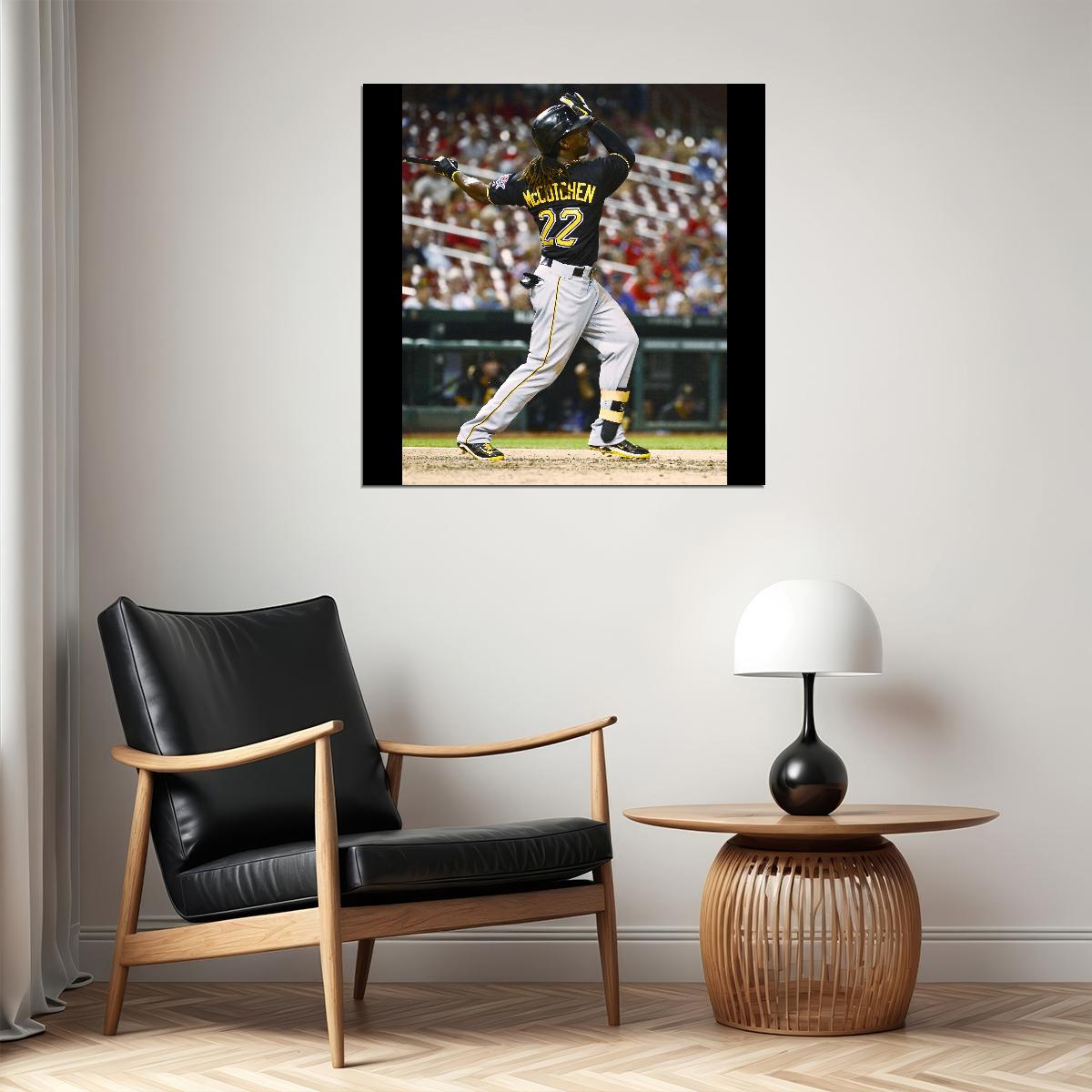 Andrew Mccutchen Baseball Poster Mlb Player Wall Art Pittsburgh Pirates Sports Print - xonomax