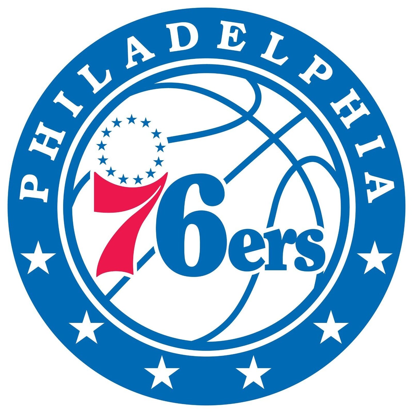 Philadelphia 76ers Logo Poster Nba Basketball Team Wall Art - xonomax