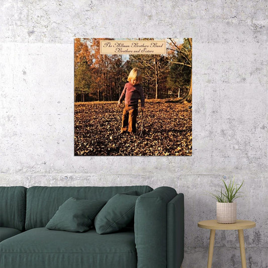 The Allman Brothers Band Brothers Album Cover Art Music Poster Iconic Rock Group Print - xonomax