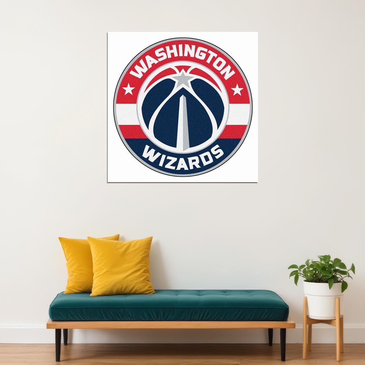 Washington Wizards Basketball Team Logo Poster - xonomax