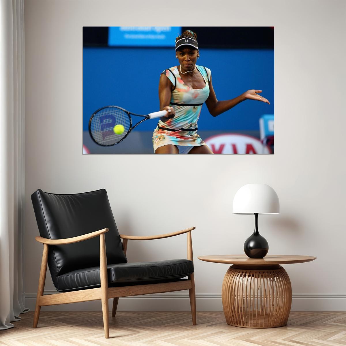 Venus Williams Tennis Legend Poster Iconic Athlete Sports Wall Art Inspirational Print - xonomax