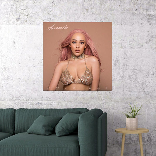 Doja Cat Poster Pop Music Wall Art Singer-songwriter Print - xonomax