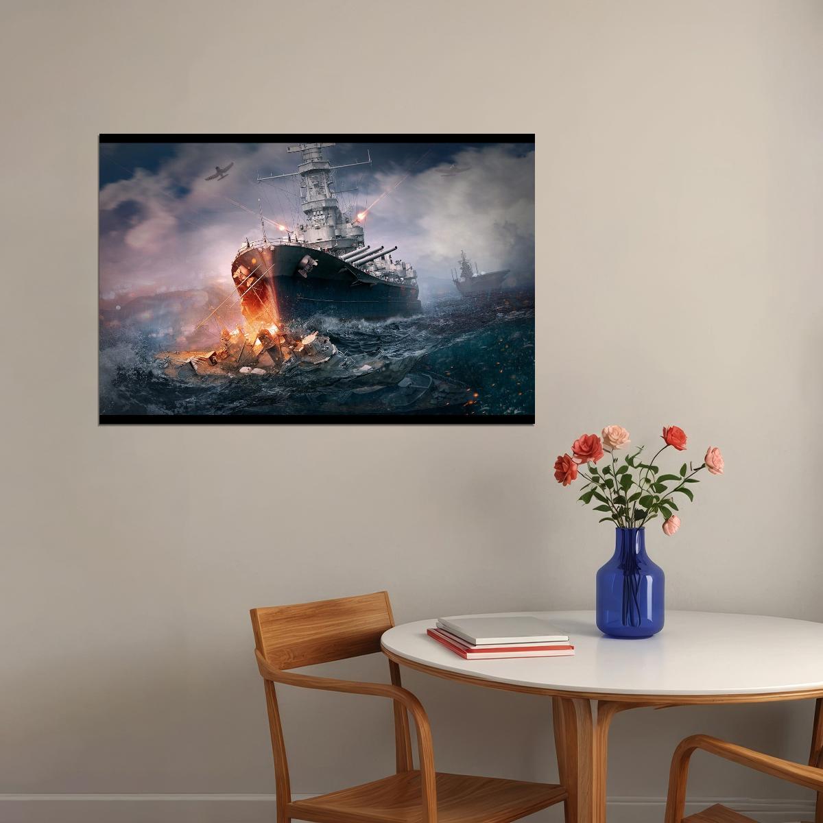 World Of Warships Video Game Poster - xonomax