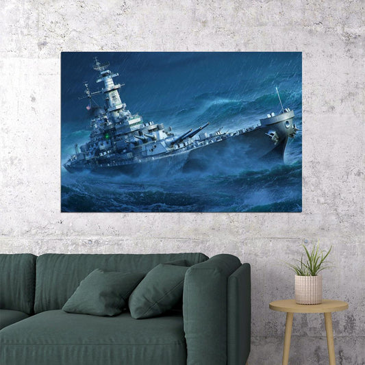 Warships Battleships World Of Warships Video Game Poster - xonomax