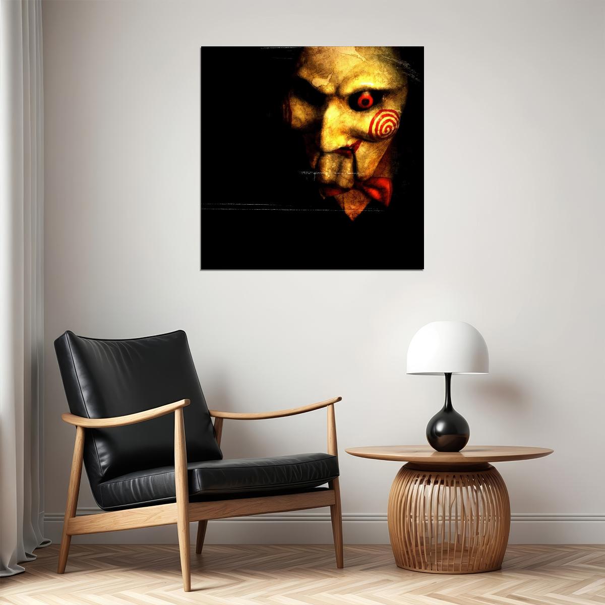 Saw Movie Poster Classic Horror Film Iconic Slasher Wall Print - xonomax