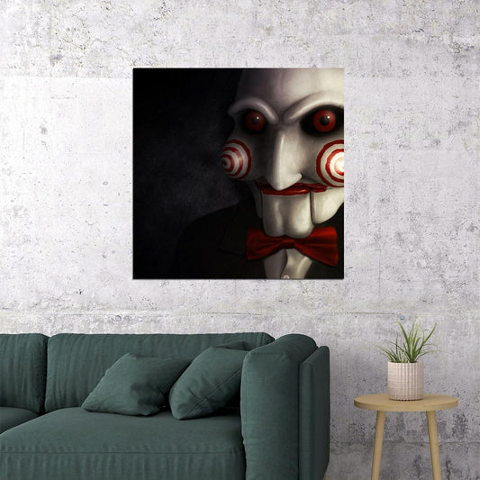 Saw Movie Poster Classic Horror Film Iconic Slasher Wall Print - xonomax