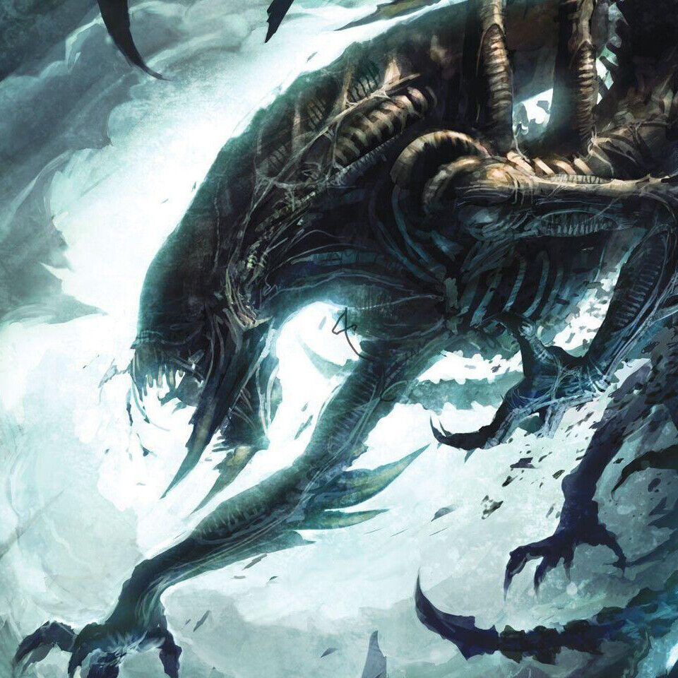 Queen Alien Xenomorph Movie Poster Iconic Sci-fi Creature Wall Art - xonomax