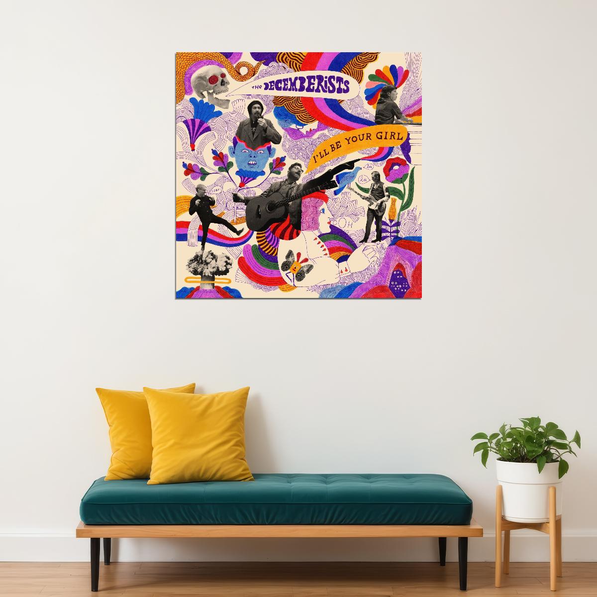 The Decemberists I'll Be Your Girl Cover Art Music Poster Iconic Indie Rock Band Print - xonomax