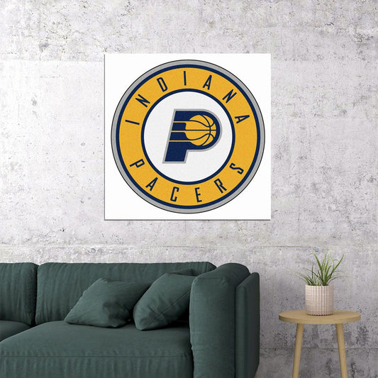Indiana Pacers Basketball Poster Nba Team Logo Wall Art Sports Print - xonomax