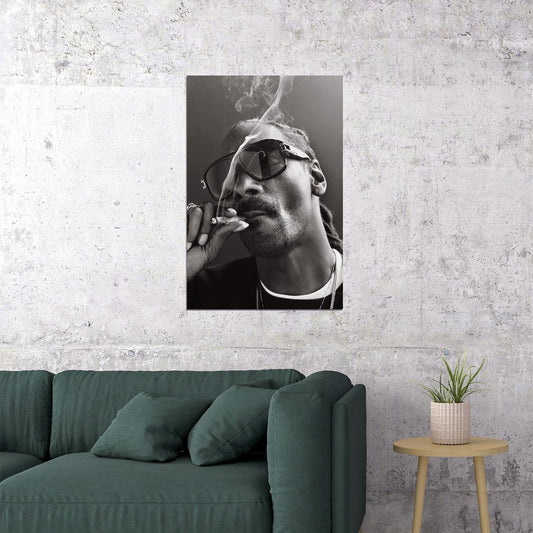 Snoop Dogg Iconic Rapper Music Poster Legendary Hip Hop Wall Print - xonomax