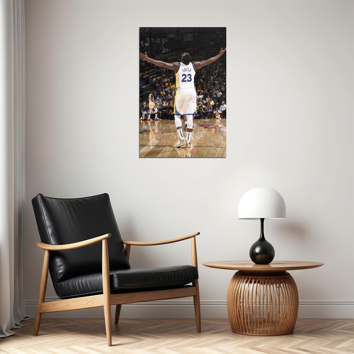 Draymond Green Basketball Poster Nba Player Wall Art Golden State Warriors Print - xonomax
