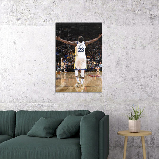 Draymond Green Basketball Poster Nba Player Wall Art Golden State Warriors Print - xonomax