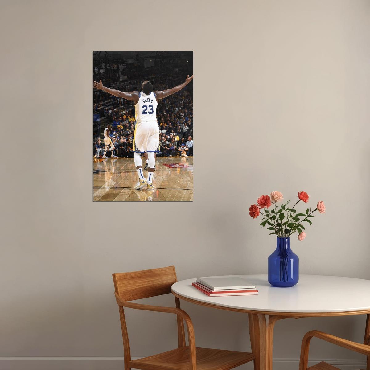 Draymond Green Basketball Poster Nba Player Wall Art Golden State Warriors Print - xonomax