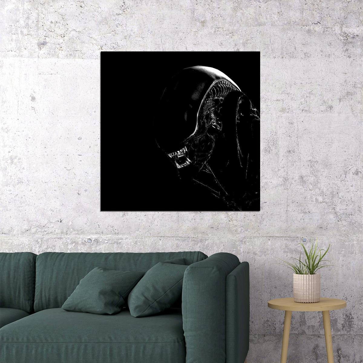 Alien Xenomorph Movie Poster Sci-fi Horror Film Wall Art Classic Alien Print - xonomax
