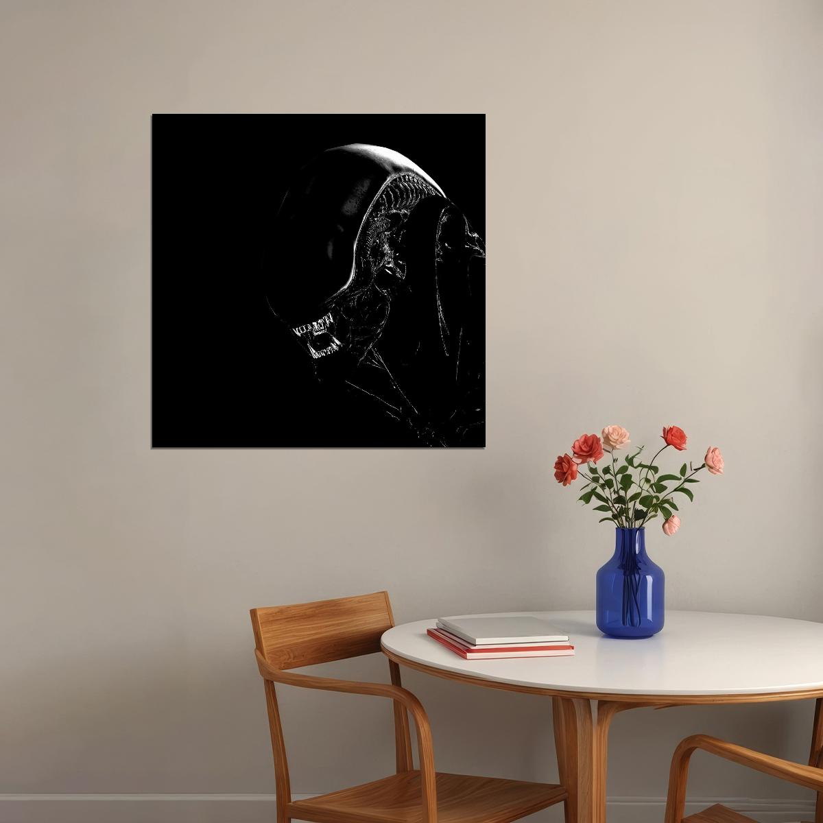 Alien Xenomorph Movie Poster Sci-fi Horror Film Wall Art Classic Alien Print - xonomax
