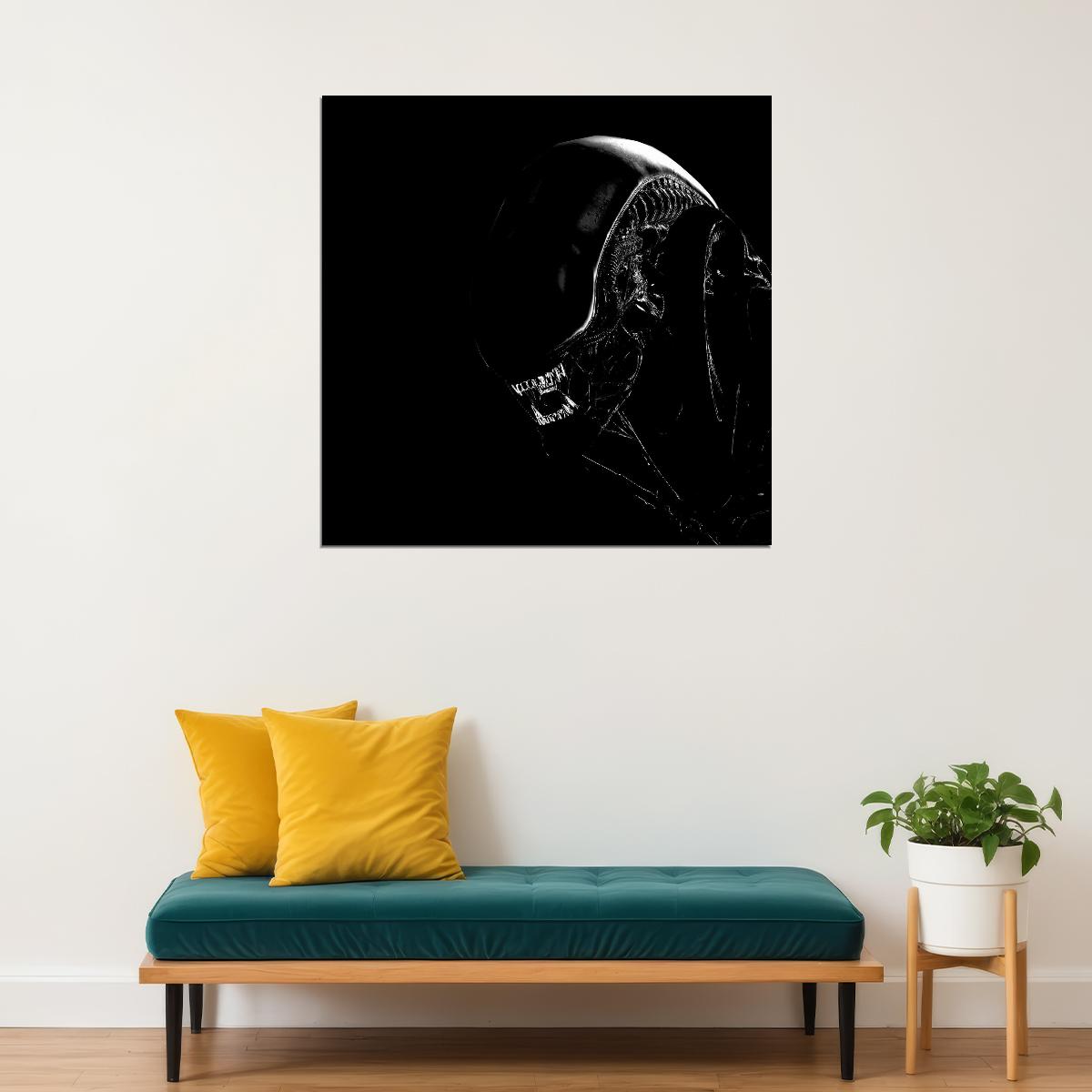 Alien Xenomorph Movie Poster Sci-fi Horror Film Wall Art Classic Alien Print - xonomax