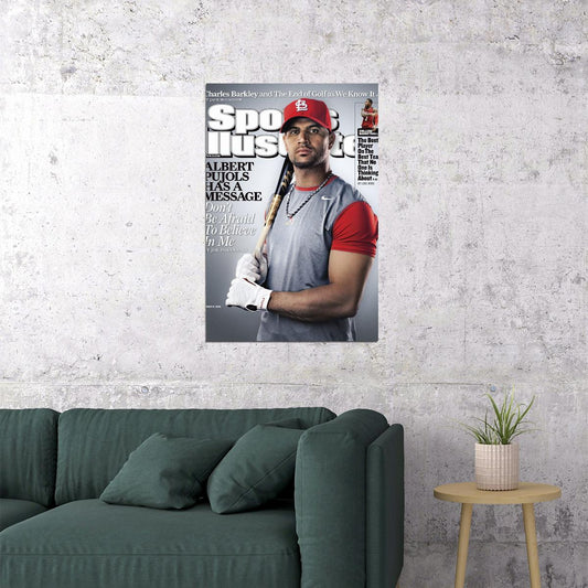 Albert Pujols Baseball Poster Mlb Player Wall Art Sports Print - xonomax