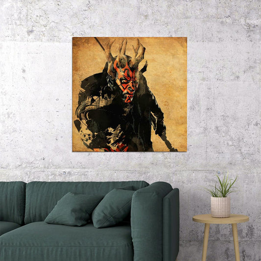 Star Wars Darth Maul Sci-fi Movie Poster - xonomax
