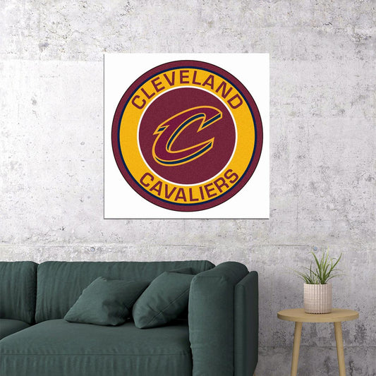 Cleveland Cavaliers Logo Poster Nba Basketball Team Wall Art Sports Print - xonomax