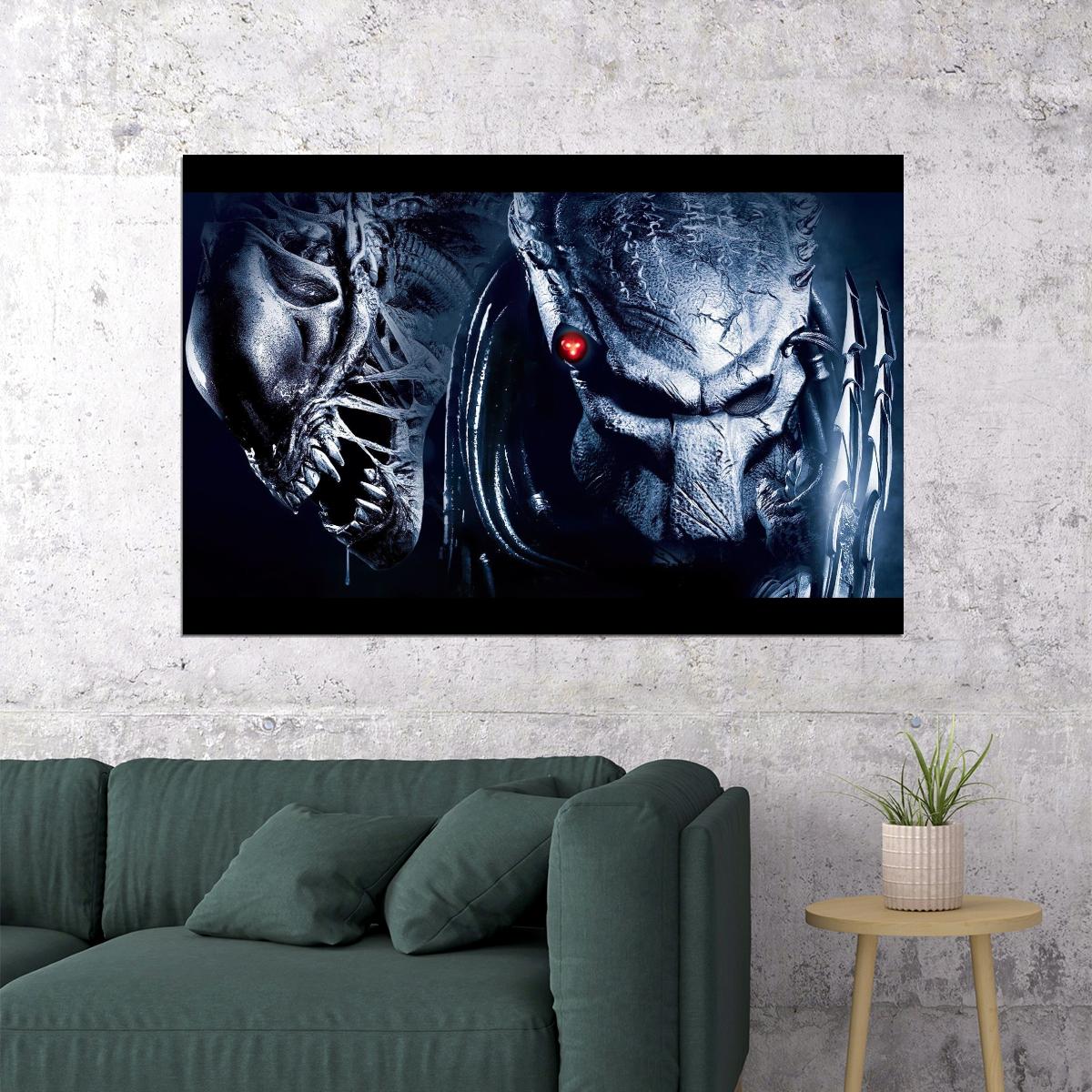 Alien Vs. Predator Xenomorph Movie Poster Sci-fi Action Film Wall Art Print - xonomax