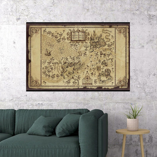 Harry Potter Movie Poster Magic Fantasy Film Wall Art Sorcerer Adventure Print - xonomax