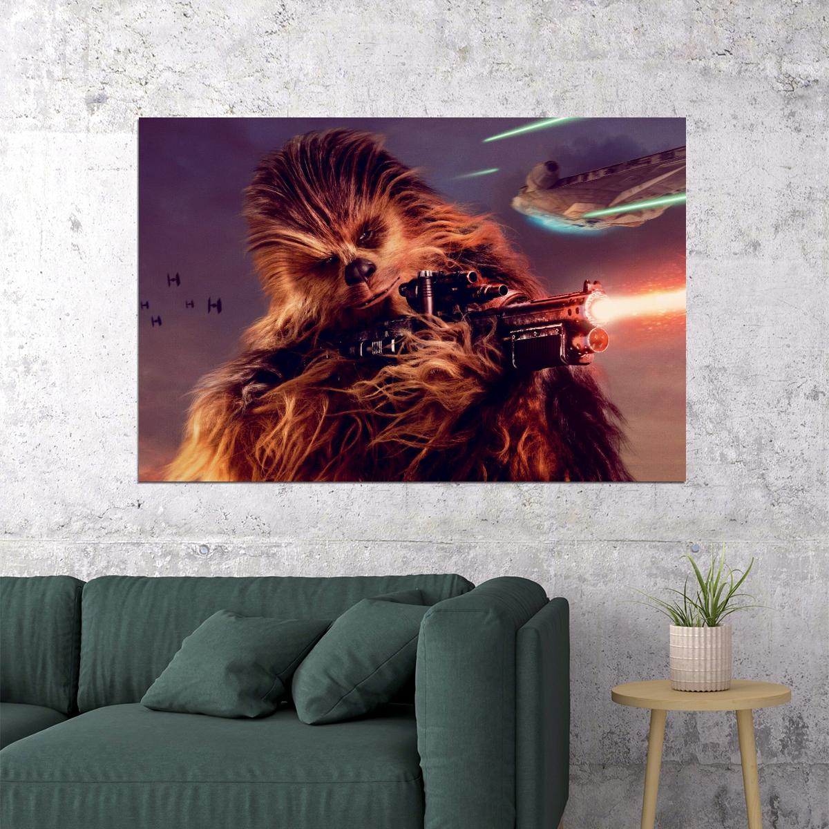 Star Wars Chewbacca Sci-fi Movie Poster - xonomax
