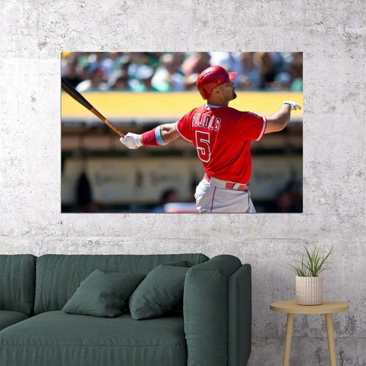 Albert Pujols Baseball Poster Mlb Player Wall Art Sports Print - xonomax