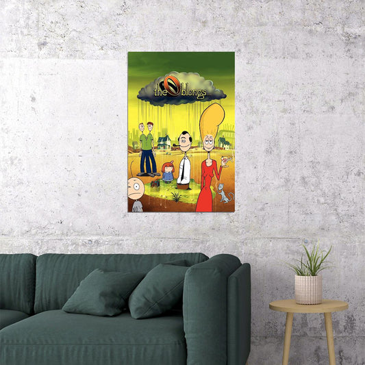 The Oblongs Tv Series Poster Iconic Animated Comedy Art Print - xonomax