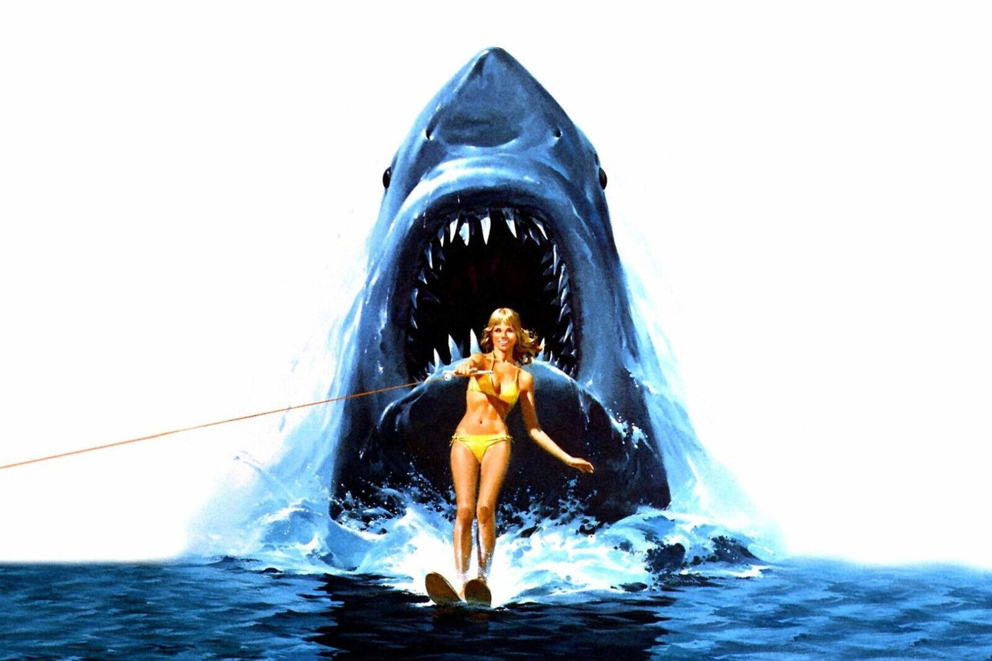 Jaws Shark Movie Poster Classic Horror Film Wall Art