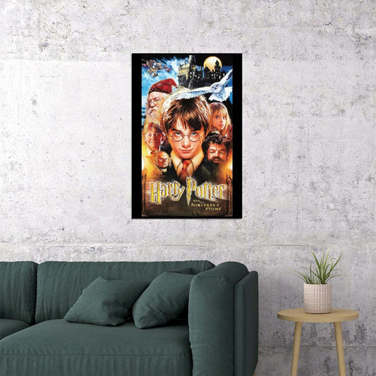 Harry Potter Movie Poster Magic Fantasy Film Wall Art Sorcerer Adventure Print - xonomax