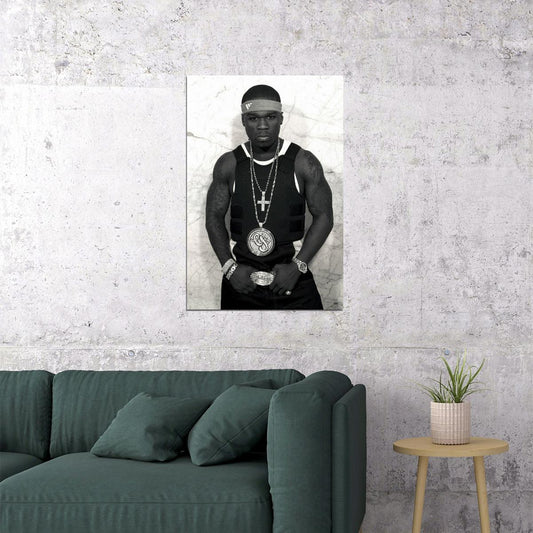 50 Cent Poster Hip-hop Music Wall Art Rap Artist Print - xonomax