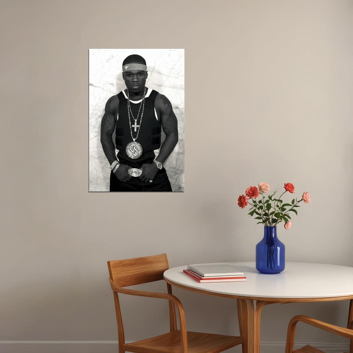 50 Cent Poster Hip-hop Music Wall Art Rap Artist Print - xonomax