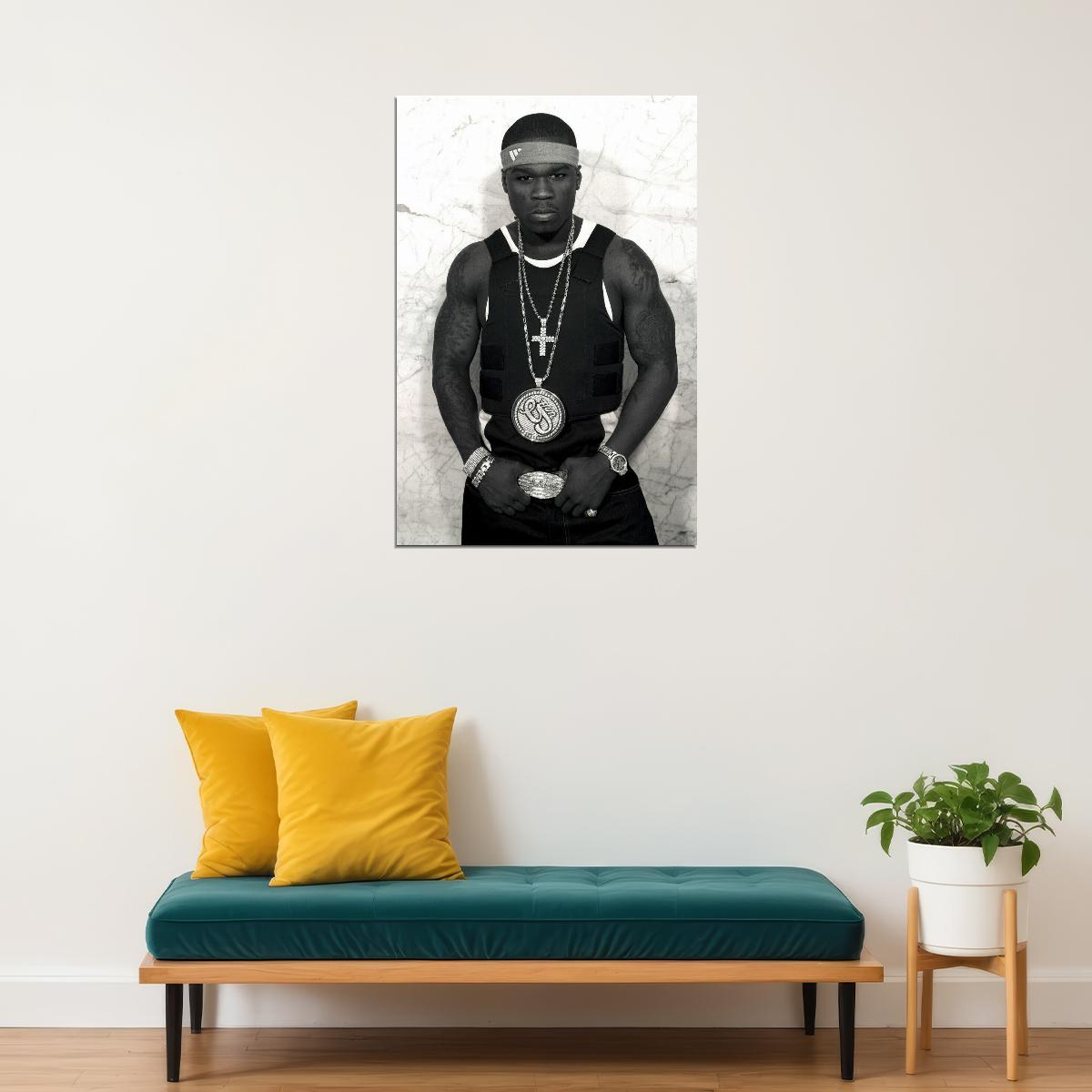 50 Cent Poster Hip-hop Music Wall Art Rap Artist Print - xonomax