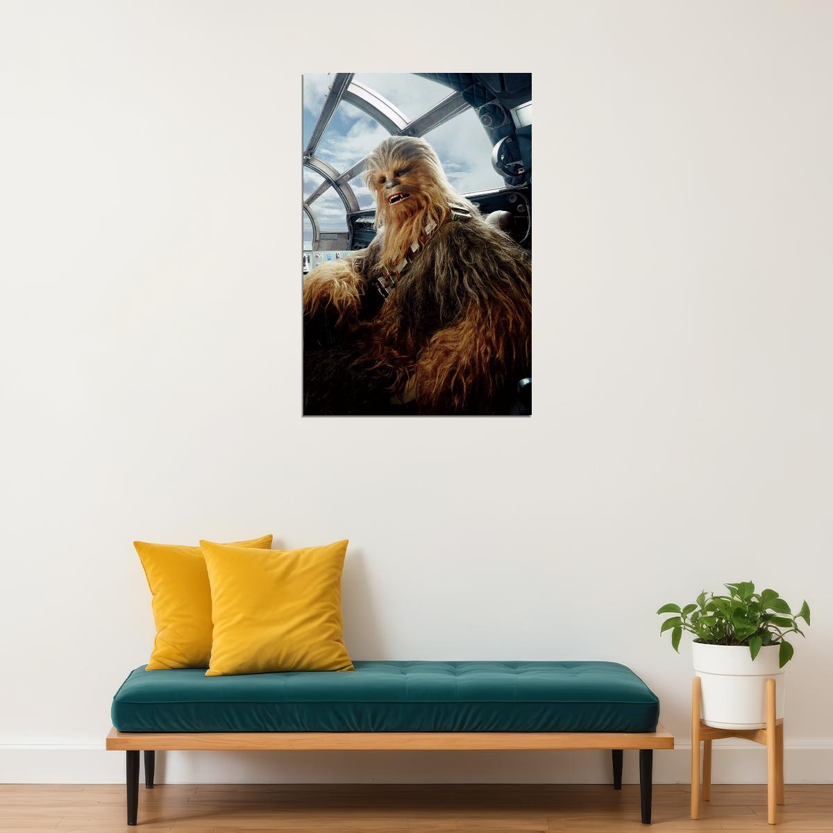 Star Wars Chewbacca Sci-fi Movie Poster