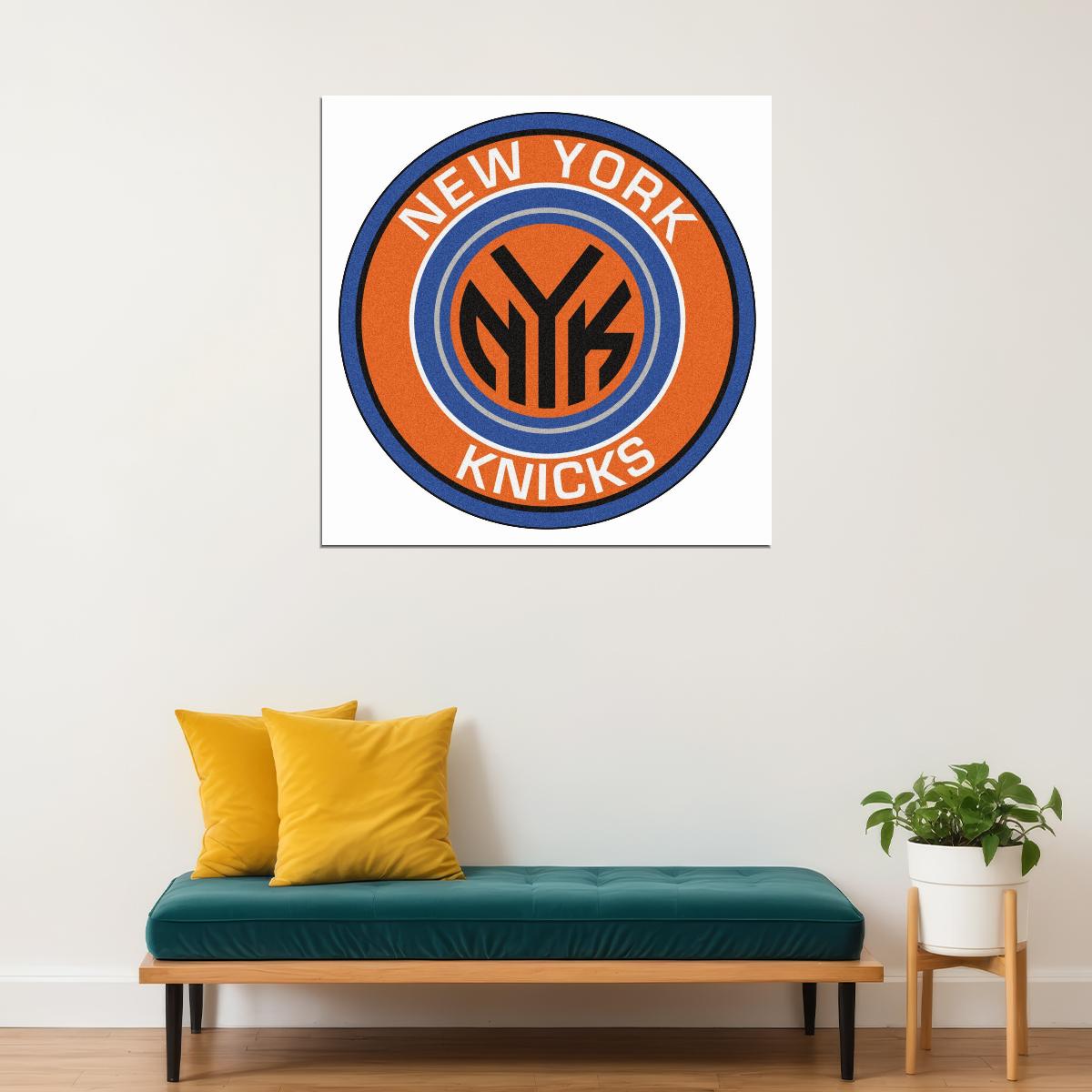 New York Knicks Logo Poster Nba Team Wall Art - xonomax