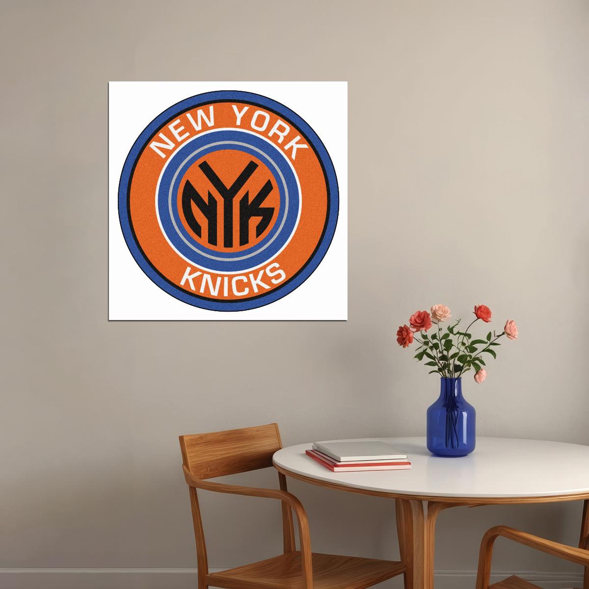 New York Knicks Logo Poster Nba Team Wall Art - xonomax