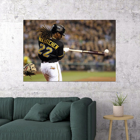 Andrew Mccutchen Baseball Poster Mlb Player Wall Art Pittsburgh Pirates Sports Print - xonomax