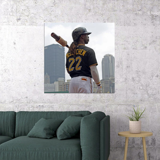 Andrew Mccutchen Baseball Poster Mlb Player Wall Art Pittsburgh Pirates Sports Print - xonomax