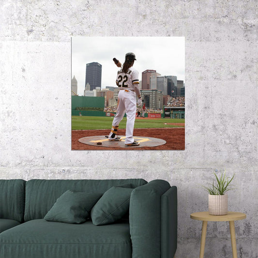 Andrew Mccutchen Baseball Poster Mlb Player Wall Art Pittsburgh Pirates Sports Print - xonomax
