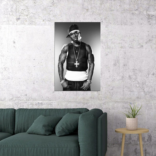 50 Cent Poster Hip-hop Music Wall Art Rap Artist Print - xonomax