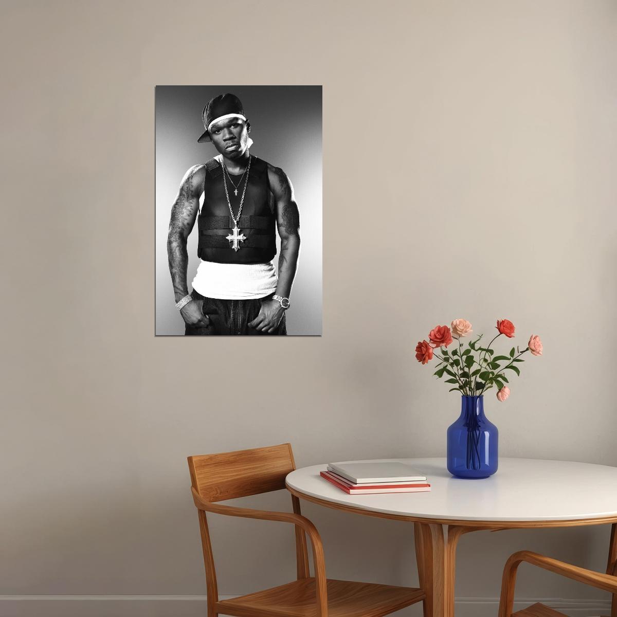 50 Cent Poster Hip-hop Music Wall Art Rap Artist Print - xonomax