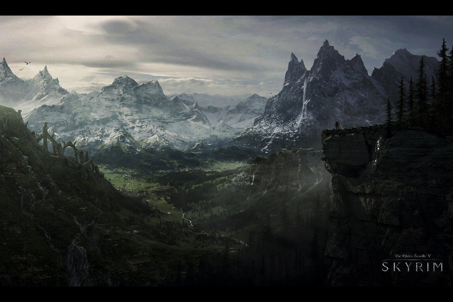 The Elder Scrolls Video Game Poster Iconic Fantasy Adventure Art Print - xonomax
