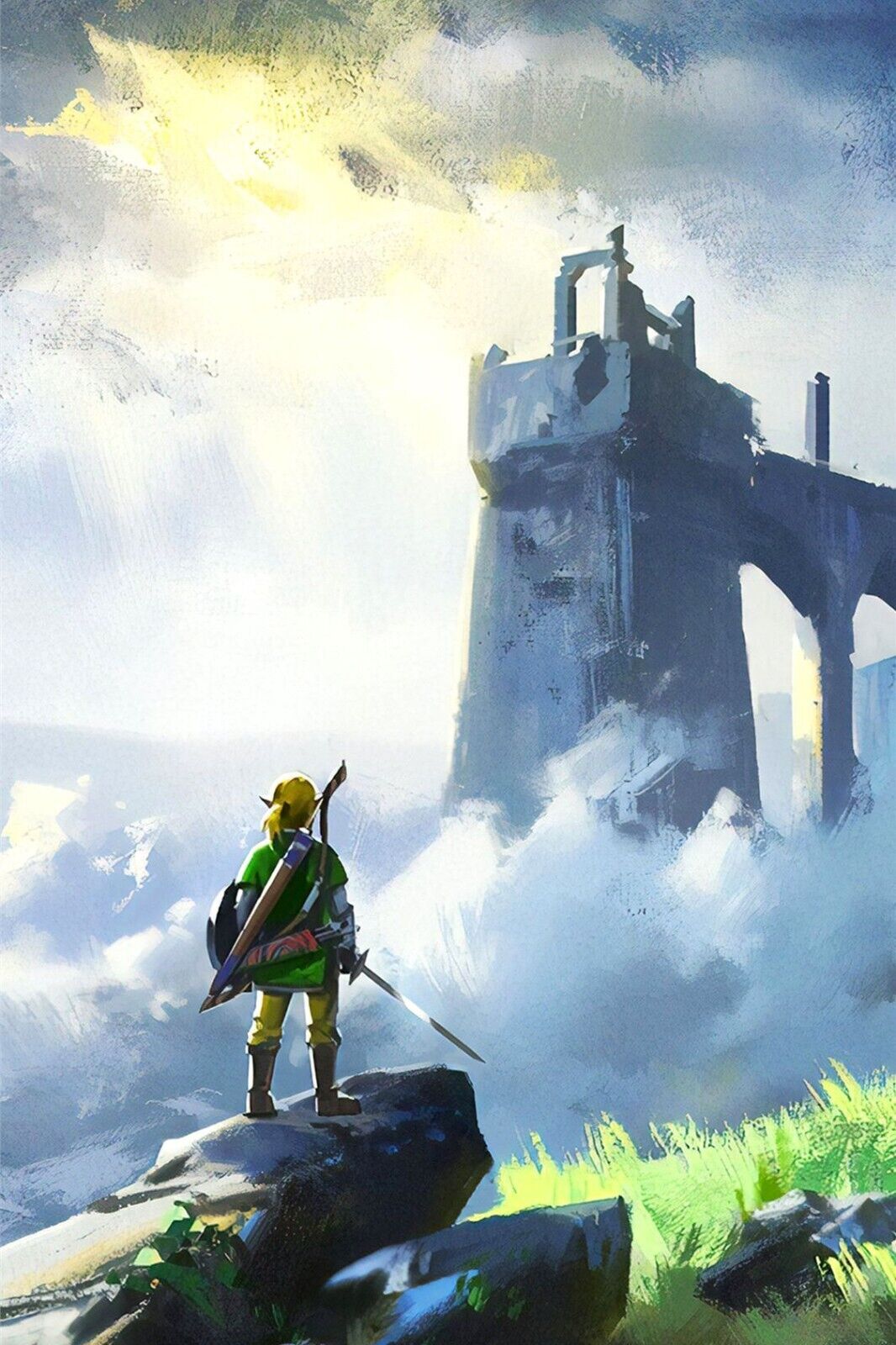 The Legend Of Zelda Breath Of The Wild Nintendo Video Game Poster Link Art Print - xonomax